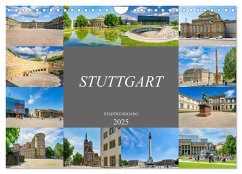 Stuttgart Stadtrundgang (Wandkalender 2025 DIN A4 quer), CALVENDO Monatskalender - Calvendo;Meutzner, Dirk