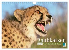 Raubkatzen: Geschmeidige Jäger (Wandkalender 2025 DIN A4 quer), CALVENDO Monatskalender