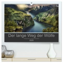 Der lange Weg der Wölfe (hochwertiger Premium Wandkalender 2025 DIN A2 quer), Kunstdruck in Hochglanz