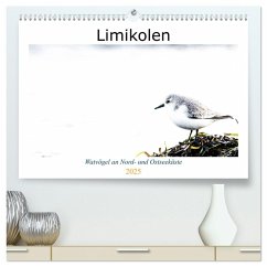 Limikolen - Watvögel an Nord- und Ostseeküste (hochwertiger Premium Wandkalender 2025 DIN A2 quer), Kunstdruck in Hochglanz - Calvendo;Martin, Christof