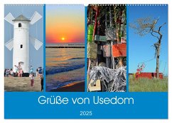Grüße von Usedom (Wandkalender 2025 DIN A2 quer), CALVENDO Monatskalender