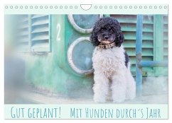 Gut geplant! Mit Hunden durch´s Jahr (Wandkalender 2025 DIN A4 quer), CALVENDO Monatskalender - Calvendo;boegau-fotos