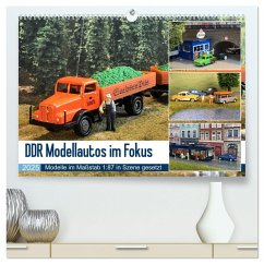 DDR Modellautos im Fokus (hochwertiger Premium Wandkalender 2025 DIN A2 quer), Kunstdruck in Hochglanz
