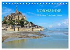 Normandie - zwischen Land und Meer (Tischkalender 2025 DIN A5 quer), CALVENDO Monatskalender