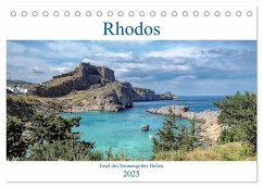Rhodos - Insel des Sonnengottes Helios (Tischkalender 2025 DIN A5 quer), CALVENDO Monatskalender