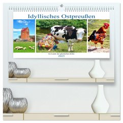 Idyllisches Ostpreußen - Im Lande der glücklichen Kühe (hochwertiger Premium Wandkalender 2025 DIN A2 quer), Kunstdruck in Hochglanz