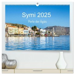 Symi 2025, Perle der Ägäis (hochwertiger Premium Wandkalender 2025 DIN A2 quer), Kunstdruck in Hochglanz