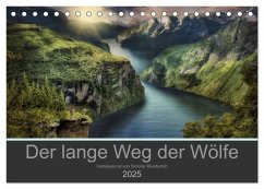 Der lange Weg der Wölfe (Tischkalender 2025 DIN A5 quer), CALVENDO Monatskalender - Calvendo;Wunderlich, Simone