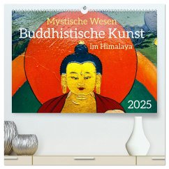 Mystische Wesen ¿ Buddhistische Kunst im Himalaya (hochwertiger Premium Wandkalender 2025 DIN A2 quer), Kunstdruck in Hochglanz