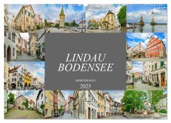 Lindau Bodensee Impressionen (Wandkalender 2025 DIN A2 quer), CALVENDO Monatskalender