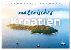 Malerisches Kroatien (Tischkalender 2025 DIN A5 quer), CALVENDO Monatskalender