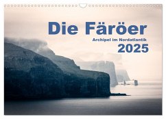 Färöer Archipel im Nordatlantik (Wandkalender 2025 DIN A3 quer), CALVENDO Monatskalender