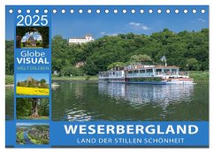 WESERBERGLAND - Land der stillen Schönheit (Tischkalender 2025 DIN A5 quer), CALVENDO Monatskalender - Calvendo;VISUAL, Globe