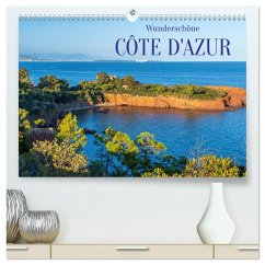 Wunderschöne Côte d'Azur (hochwertiger Premium Wandkalender 2025 DIN A2 quer), Kunstdruck in Hochglanz