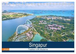 Singapur - Tradition trifft Moderne (Tischkalender 2025 DIN A5 quer), CALVENDO Monatskalender