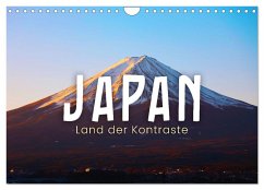 Japan - Land der Kontraste (Wandkalender 2025 DIN A4 quer), CALVENDO Monatskalender - Calvendo;Monkey, Happy