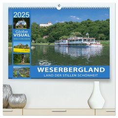 WESERBERGLAND - Land der stillen Schönheit (hochwertiger Premium Wandkalender 2025 DIN A2 quer), Kunstdruck in Hochglanz