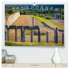 Peleponnes, traumhafte Halbinsel Griechenlands (hochwertiger Premium Wandkalender 2025 DIN A2 quer), Kunstdruck in Hochglanz