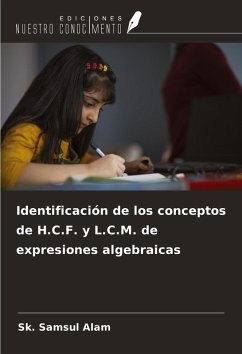 Cover Identificación de los conceptos de H.C.F. y L.C.M. de expresiones algebraicas