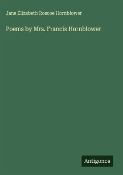 Cover Poems by Mrs. Francis Hornblower
