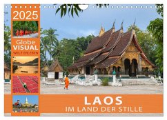 LAOS - Im Land der Stille (Wandkalender 2025 DIN A4 quer), CALVENDO Monatskalender - Calvendo;VISUAL, Globe