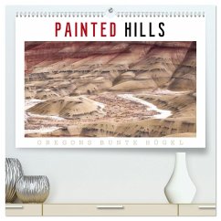 PAINTED HILLS - Oregons bunte Hügel (hochwertiger Premium Wandkalender 2025 DIN A2 quer), Kunstdruck in Hochglanz