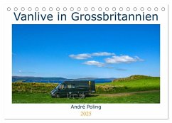 Vanlife in Grossbritannien (Tischkalender 2025 DIN A5 quer), CALVENDO Monatskalender