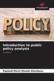 Introduction to public policy analysis