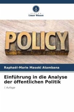 Einführung in die Analyse der öffentlichen Politik - Masoki Atambana, Raphaël-Marie