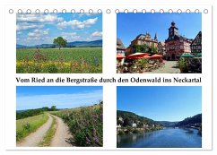 Vom Ried an die Bergstraße, durch den Odenwald ins Neckartal (Tischkalender 2025 DIN A5 quer), CALVENDO Monatskalender