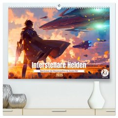 Interstellare Helden (hochwertiger Premium Wandkalender 2025 DIN A2 quer), Kunstdruck in Hochglanz