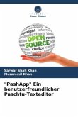 "PashApp" Ein benutzerfreundlicher Paschtu-Texteditor