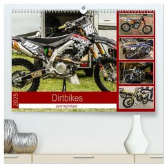 Dirtbikes - pure technique (hochwertiger Premium Wandkalender 2025 DIN A2 quer), Kunstdruck in Hochglanz