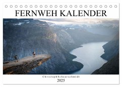 Fernweh Kalender (Tischkalender 2025 DIN A5 quer), CALVENDO Monatskalender