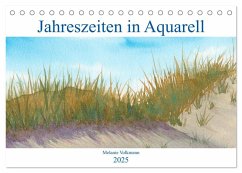 Jahreszeiten in Aquarell (Tischkalender 2025 DIN A5 quer), CALVENDO Monatskalender - Calvendo;Volkmann, Melanie