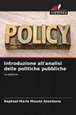 Introduzione all'analisi delle politiche pubbliche