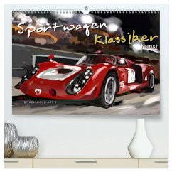 Sportwagen Klassiker Kunst (hochwertiger Premium Wandkalender 2025 DIN A2 quer), Kunstdruck in Hochglanz - Calvendo;Autodisegno, Reinhold