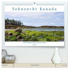 Sehnsucht Kanada - Wilde Pazifikküste und mystische Wälder (hochwertiger Premium Wandkalender 2025 DIN A2 quer), Kunstdruck in Hochglanz