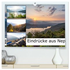 Eindrücke aus Nepal (hochwertiger Premium Wandkalender 2025 DIN A2 quer), Kunstdruck in Hochglanz - Calvendo;Fink, Christina