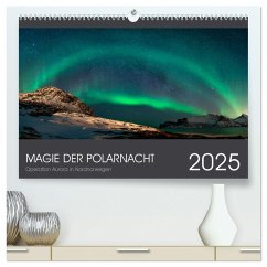 Magie der Polarnacht (hochwertiger Premium Wandkalender 2025 DIN A2 quer), Kunstdruck in Hochglanz - Calvendo;Aurora, Operation