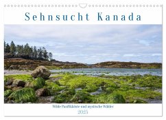 Sehnsucht Kanada - Wilde Pazifikküste und mystische Wälder (Wandkalender 2025 DIN A3 quer), CALVENDO Monatskalender