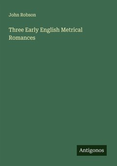 Cover Three Early English Metrical Romances
