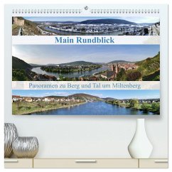 Main Rundblick (hochwertiger Premium Wandkalender 2025 DIN A2 quer), Kunstdruck in Hochglanz - Calvendo;weis, Stefan