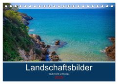 Landschaftsbilder Deutschland und Europa (Tischkalender 2025 DIN A5 quer), CALVENDO Monatskalender - Calvendo;nennhaus, inga