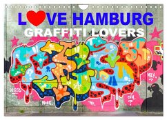 LOVE HAMBURG - GRAFFITI LOVERS (Wandkalender 2025 DIN A4 quer), CALVENDO Monatskalender - Calvendo;steckandose