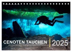 Cenoten Tauchen (Tischkalender 2025 DIN A5 quer), CALVENDO Monatskalender