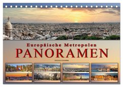 Europäische Metropolen - Panoramen (Tischkalender 2025 DIN A5 quer), CALVENDO Monatskalender - Calvendo;Roder, Peter