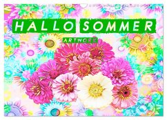 Hallo Sommer - Artwork (Wandkalender 2025 DIN A3 quer), CALVENDO Monatskalender