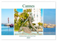 Cannes - idyllische Stadt an der Côte d¿Azur (Wandkalender 2025 DIN A2 quer), CALVENDO Monatskalender