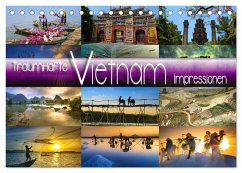 Traumhafte Vietnam Impressionen (Tischkalender 2025 DIN A5 quer), CALVENDO Monatskalender